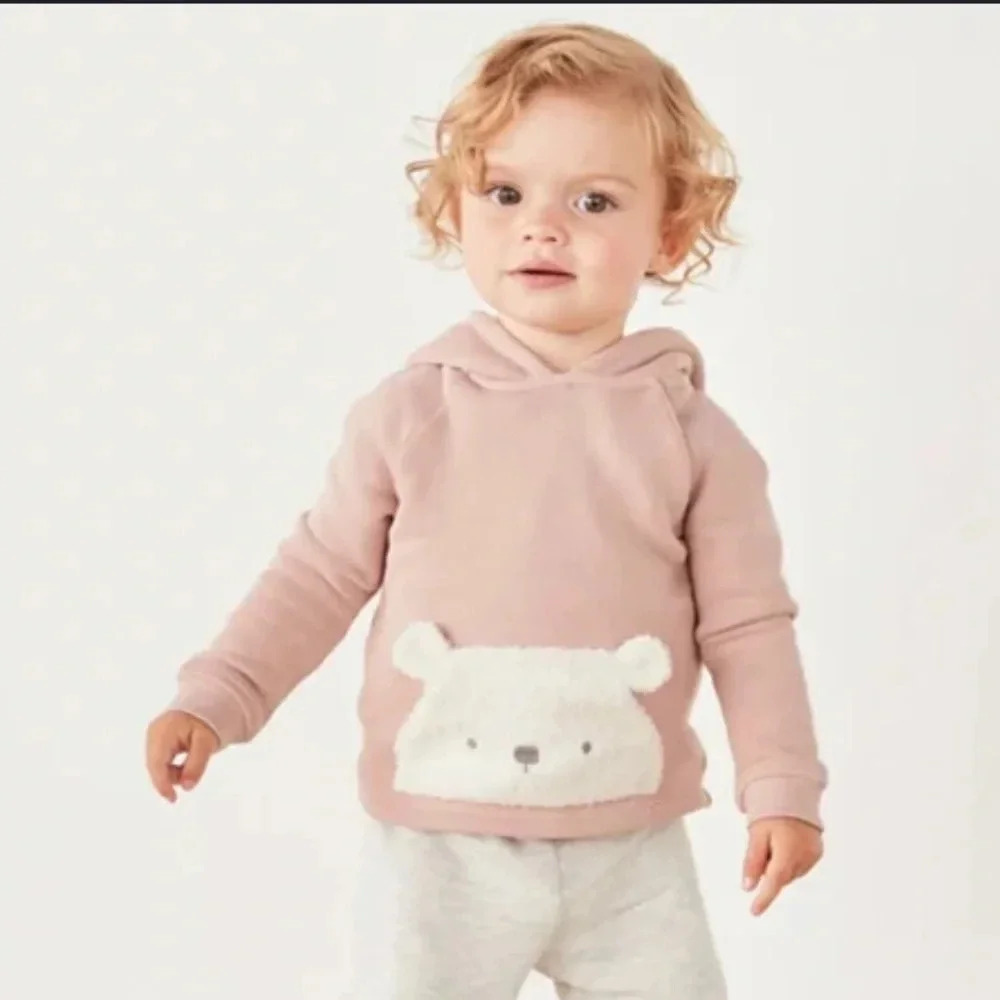 The White Company London Baby Lumi Bear Hoodie